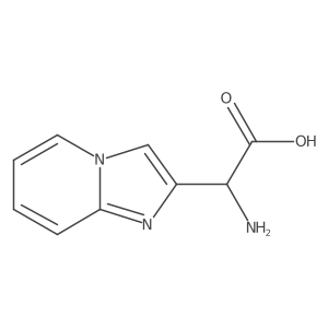 2-Amino-2-{imidazo[1,2-a]pyridin-2-yl}acetic acid Structure