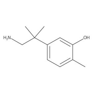 5-(1-Amino-2-methylpropan-2-yl)-2-methylphenol结构式