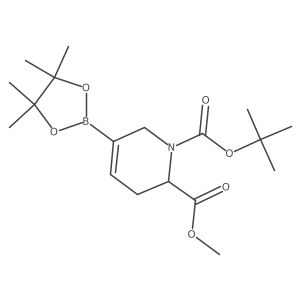 1-(tert-butyl) 2-methyl 5-(4,4,5,5-tetramethyl-1,3,2-dioxaborolan-2-yl)-3,6-dihydropyridine-1,2(2H)-dicarboxylate Structure