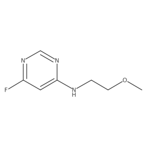 6-Fluoro-N-(2-methoxyethyl)-4-pyrimidinamine Structure