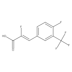 2-Fluoro-3-[4-fluoro-3-(trifluoromethyl)phenyl]prop-2-enoic acid Structure