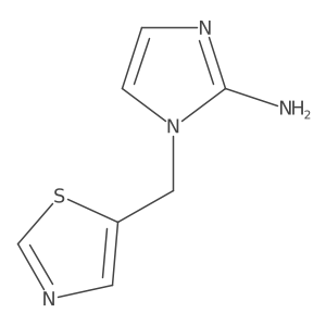 1-(1,3-Thiazol-5-ylmethyl)-1H-imidazol-2-amine结构式