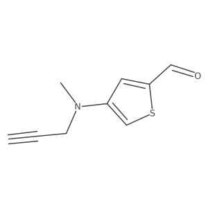 4-[Methyl(prop-2-YN-1-YL)amino]thiophene-2-carbaldehyde Structure