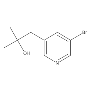 1-(5-Bromopyridin-3-yl)-2-methylpropan-2-ol结构式