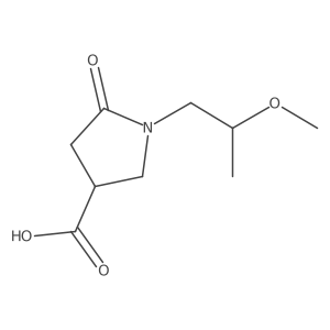 1-(2-Methoxypropyl)-5-oxopyrrolidine-3-carboxylic acid结构式