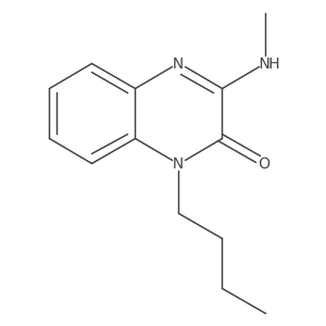 1-n-Butyl-1,2-dihydro-2-oxo-3-methylaminoquinoxaline结构式