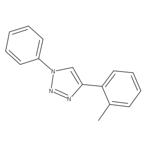 1-Phenyl-4-(o-tolyl)-1H-1,2,3-triazole结构式