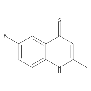 6-Fluoro-2-methylquinoline-4-thiol Structure