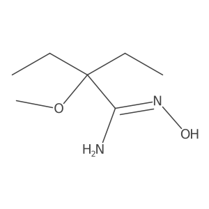 2-Ethyl-N'-hydroxy-2-methoxybutanimidamide结构式
