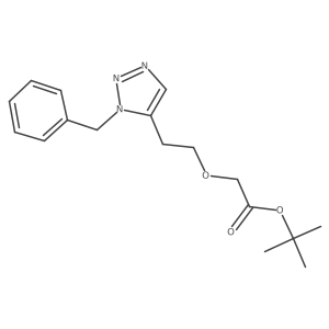 Tert-butyl 2-(2-(1-benzyl-1H-1,2,3-triazol-5-yl)ethoxy)acetate结构式