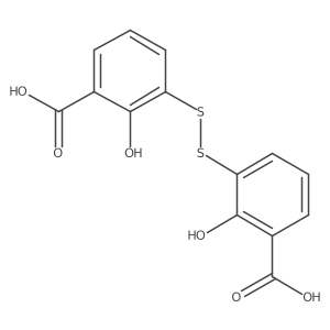 3,3'-Disulfanediylbis(2-hydroxybenzoic acid) Structure