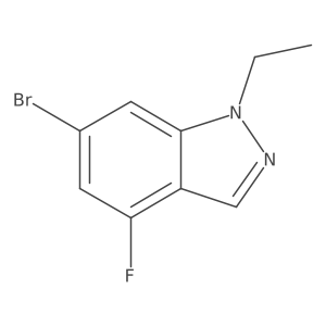 6-bromo-1-ethyl-4-fluoro-1H-indazole Structure