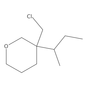 3-(Butan-2-yl)-3-(chloromethyl)oxane结构式