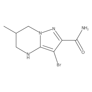3-Bromo-6-methyl-4H,5H,6H,7H-pyrazolo[1,5-a]pyrimidine-2-carboxamide Structure