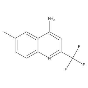 6-Methyl-2-(trifluoromethyl)-4-quinolinamine结构式