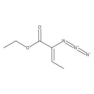 Ethyl (E)-2-azidobut-2-enoate结构式