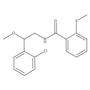 N-(2-(2-chlorophenyl)-2-methoxyethyl)-2-(methylthio)benzamide Structure