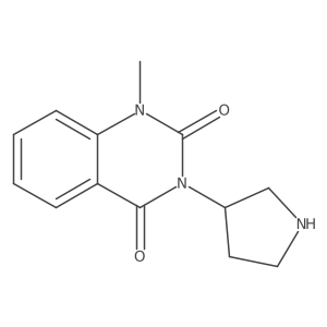 1-Methyl-3-(pyrrolidin-3-yl)quinazoline-2,4(1H,3H)-dione结构式