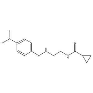 Cyclopropanecarboxamide, N-[2-[[[4-(dimethylamino)phenyl]methyl]amino]ethyl]- Structure