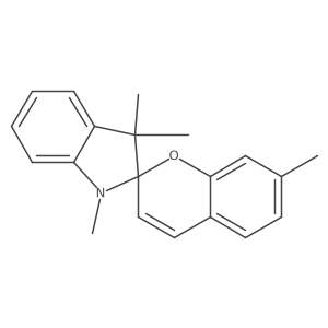1a(2),3a(2),3a(2),7-Tetramethylspiro[2H-1-benzopyran-2,2a(2)-indoline]结构式