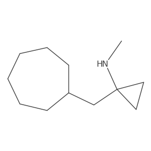 1-(cycloheptylmethyl)-N-methylcyclopropan-1-amine Structure