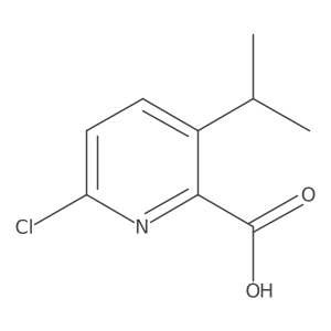 6-Chloro-3-(propan-2-yl)pyridine-2-carboxylic acid结构式