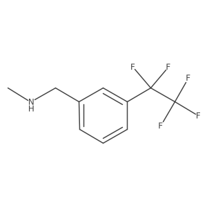 Methyl({[3-(pentafluoroethyl)phenyl]methyl})amine结构式