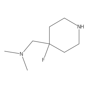 [(4-Fluoropiperidin-4-yl)methyl]dimethylamine Structure