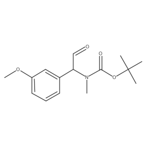 tert-butyl N-[1-(3-methoxyphenyl)-2-oxoethyl]-N-methylcarbamate Structure