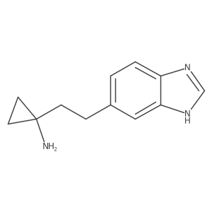 1-[2-(1H-1,3-benzodiazol-5-yl)ethyl]cyclopropan-1-amine结构式