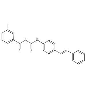 Benzamide, 3-iodo-N-[[[4-(2-phenyldiazenyl)phenyl]amino]thioxomethyl]-结构式