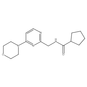N-((4-morpholinopyrimidin-2-yl)methyl)cyclopentanecarboxamide Structure