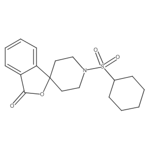 1'-(cyclohexylsulfonyl)-3H-spiro[isobenzofuran-1,4'-piperidin]-3-one Structure