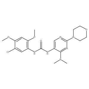 1-(5-Chloro-2,4-dimethoxyphenyl)-3-(4-(dimethylamino)-2-morpholinopyrimidin-5-yl)urea Structure