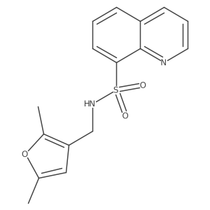 N-[(2,5-Dimethylfuran-3-YL)methyl]quinoline-8-sulfonamide Structure