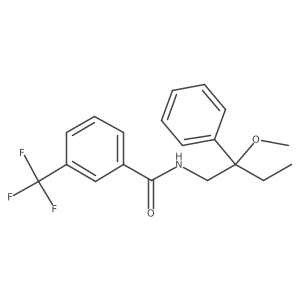 N-(2-methoxy-2-phenylbutyl)-3-(trifluoromethyl)benzamide结构式