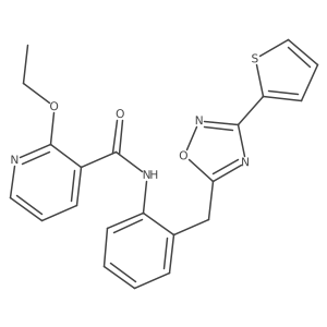 2-ethoxy-N-(2-((3-(thiophen-2-yl)-1,2,4-oxadiazol-5-yl)methyl)phenyl)nicotinamide Structure