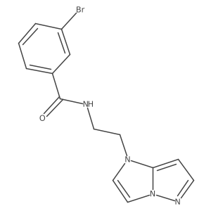 N-(2-(1H-imidazo[1,2-b]pyrazol-1-yl)ethyl)-3-bromobenzamide Structure
