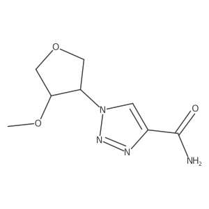 1-(4-methoxyoxolan-3-yl)-1H-1,2,3-triazole-4-carboxamide Structure