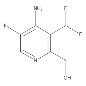 (4-Amino-3-(difluoromethyl)-5-fluoropyridin-2-yl)methanol结构式