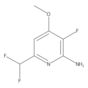 6-(Difluoromethyl)-3-fluoro-4-methoxypyridin-2-amine结构式