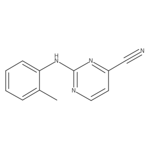 2-[(2-Methylphenyl)amino]pyrimidine-4-carbonitrile Structure