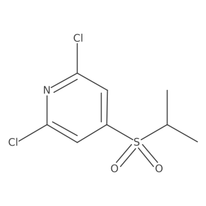 2,6-Dichloro-4-propan-2-ylsulfonylpyridine Structure