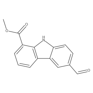methyl 6-formyl-9H-carbazole-1-carboxylate Structure