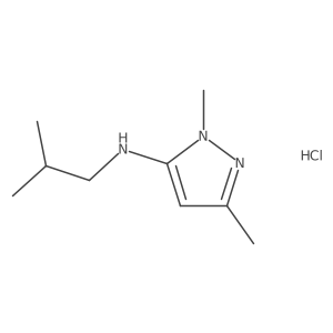 N-isobutyl-1,3-dimethyl-1H-pyrazol-5-amine结构式
