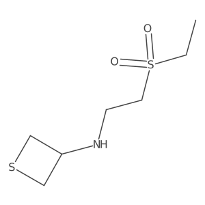 N-(2-(Ethylsulfonyl)ethyl)thietan-3-amine结构式