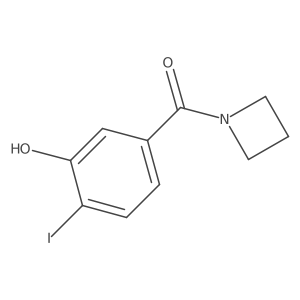 5-(Azetidine-1-carbonyl)-2-iodophenol结构式