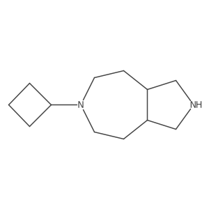 6-Cyclobutyl-decahydropyrrolo[3,4-d]azepine结构式