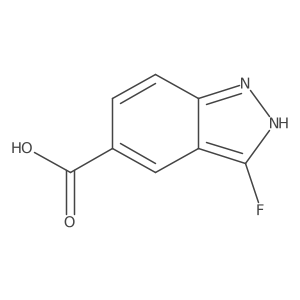 3-Fluoro-1H-indazole-5-carboxylic acid结构式