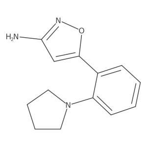 5-[2-(Pyrrolidin-1-yl)phenyl]-1,2-oxazol-3-amine Structure
